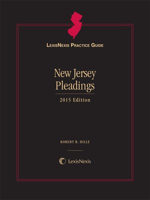 cover image of LexisNexis Practice Guide: New Jersey Pleadings